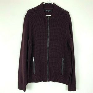Kenneth Cole Mens Zip Jacket Size XXL Knit Sweater